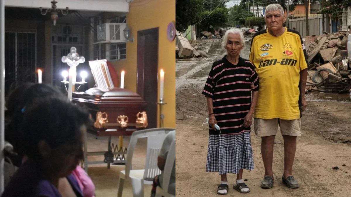 Tras la ceremonia mortuoria, el cuerpo de doña Elodia Reyes, sobreviviente de inundaciones en Poza Rica, fue trasladado a Naranjos para su sepultura.