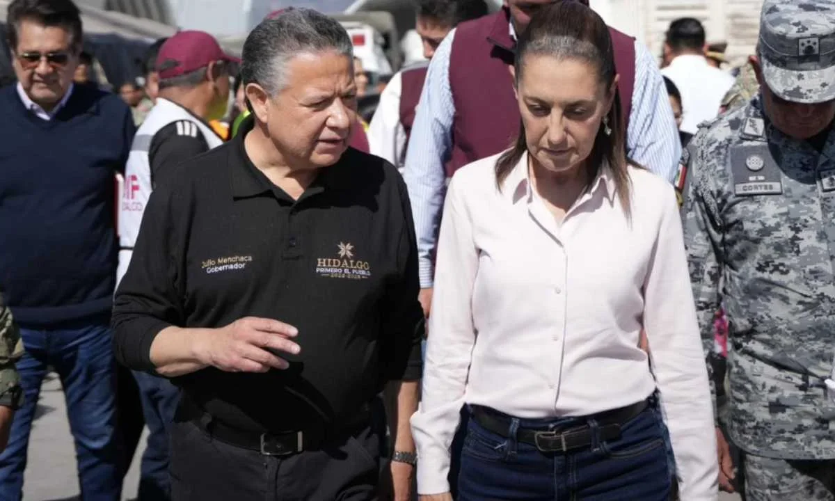 Claudia Sheinbaum descarta que se realice una declaratoria de emergencia para Hidalgo, uno de los estados afectados por las lluvias.