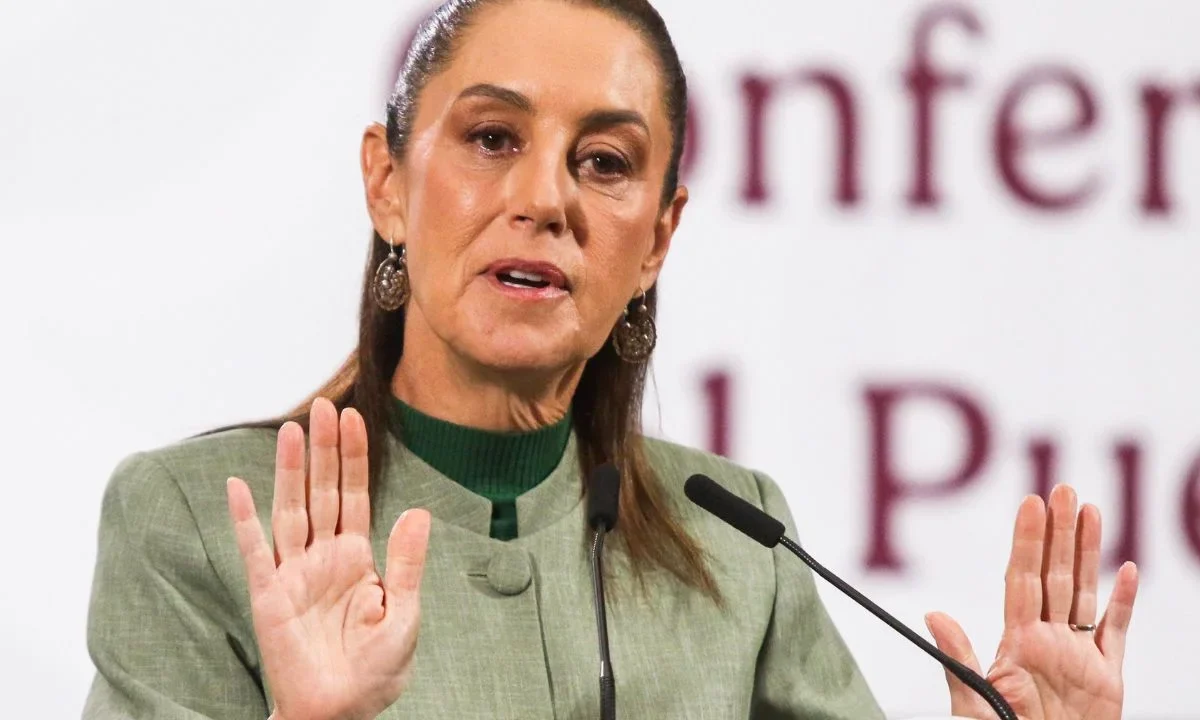 Claudia Sheinbaum durante la Mañanera del Pueblo del martes 28 de octubre de 2025