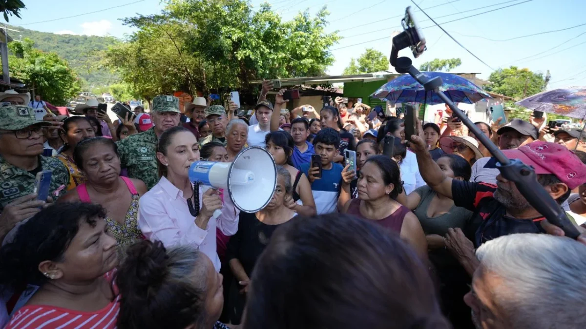 La presidenta Sheinbaum prometió que los damnificados por las lluvias no serán olvidados.