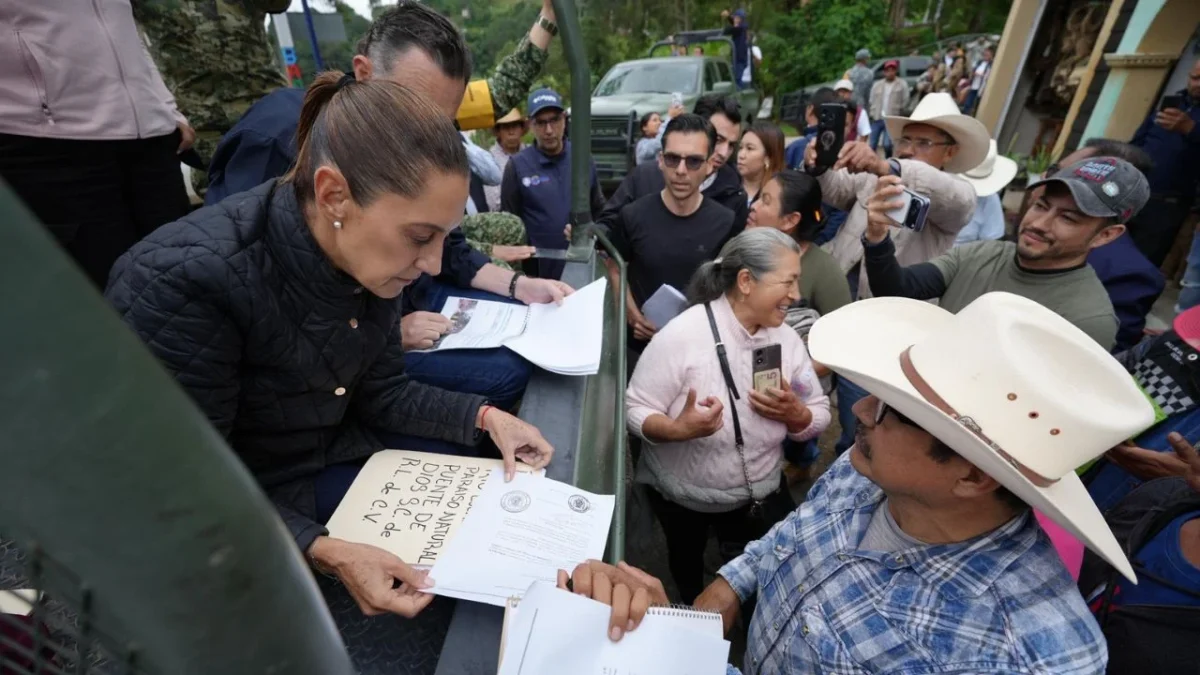 La presidenta Claudia Sheinbaum supervisó este lunes, las labores y atención ante lluvias en los estados de Querétaro e Hidalgo.