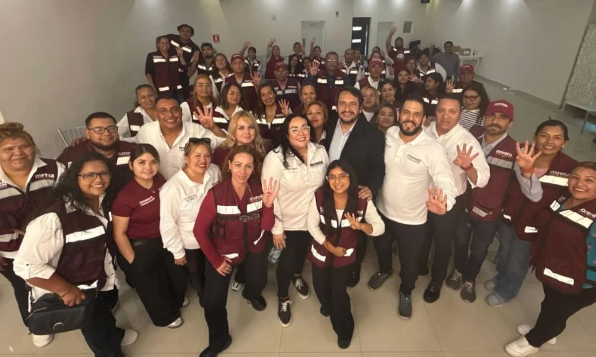 Tras 145 días, Andy López Beltrán volvió a visitar a la militancia de Morena; hoy presumió que estuvo en Coahuila.