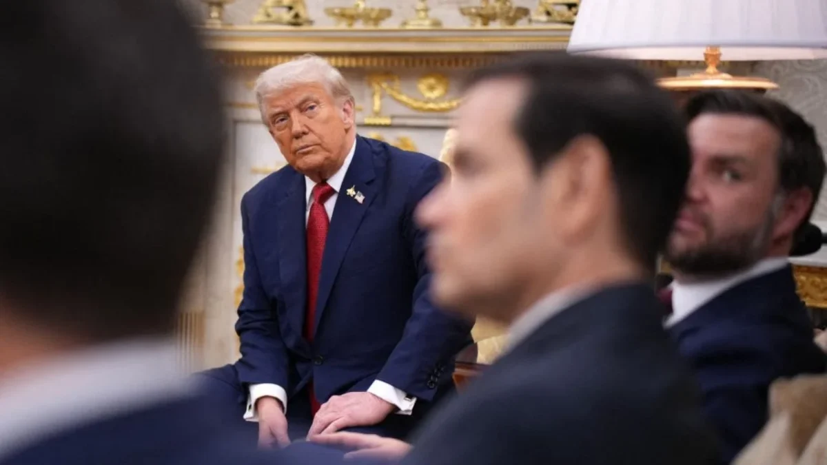 Donald Trump desde el Despacho Oval de la Casa Blanca