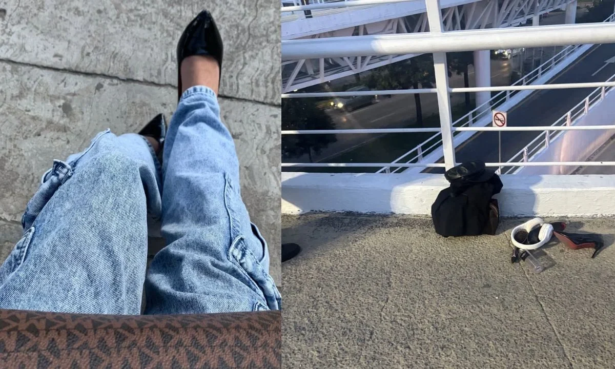 La joven Yusvely Marianny hablaba por teléfono con su pareja cuando decidió arrojarse, dejando sus pertenencias sobre el puente.