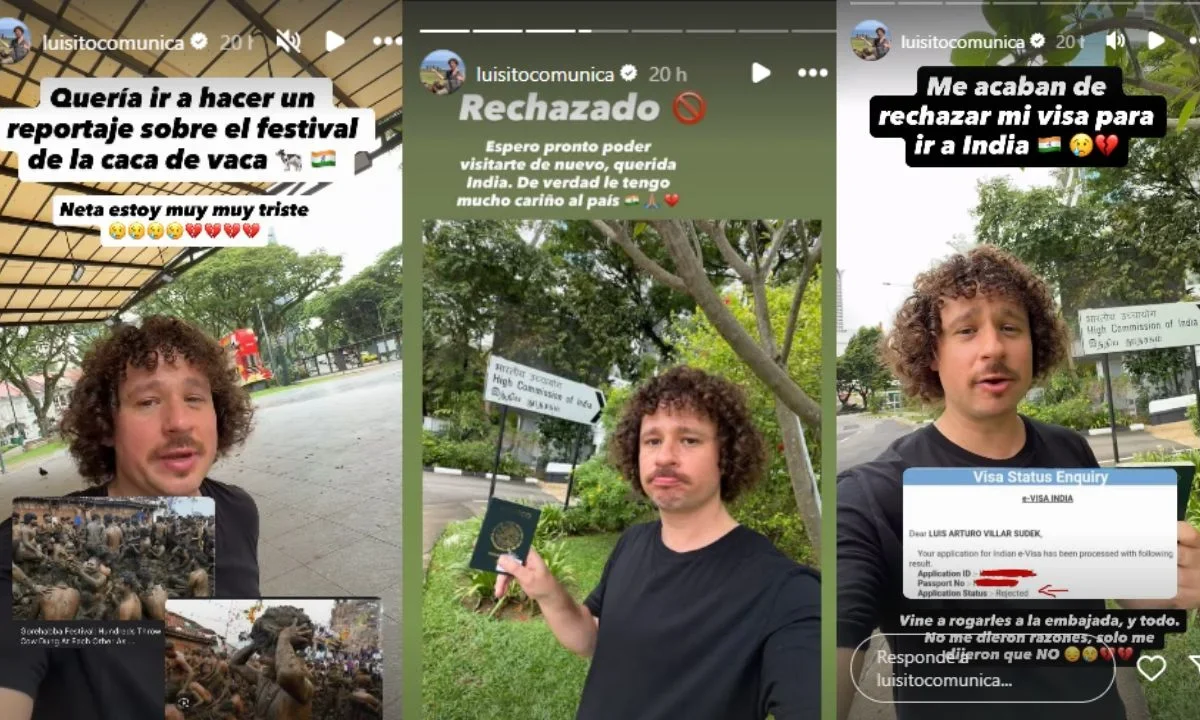 ¡Vaya dato perturbador!, India le niega la Visa a Luisito Comunica