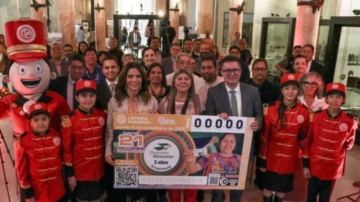 Con billete de Lotería celebran 3er aniversario de FINABIEN
