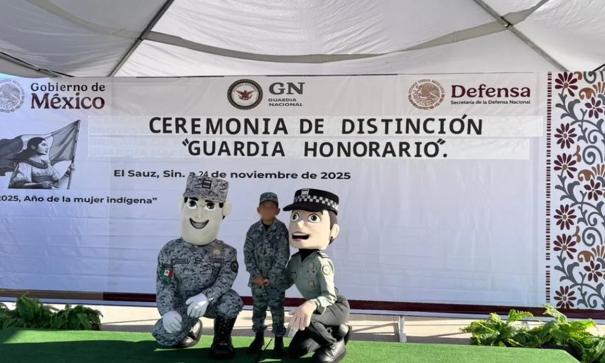 En Sinaloa, GN nombra a menor 'Guardia Honorario' por un día