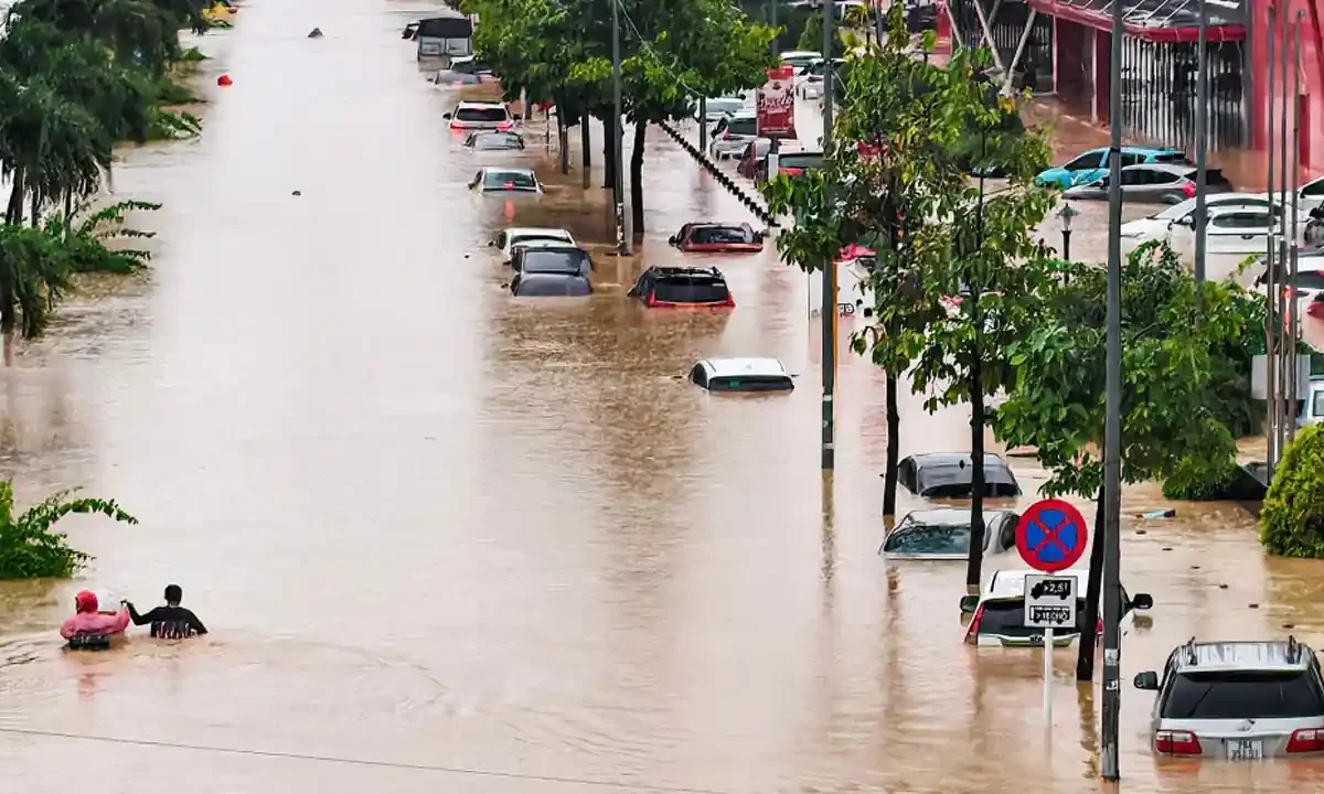 Lluvias en Vietnam, Asia