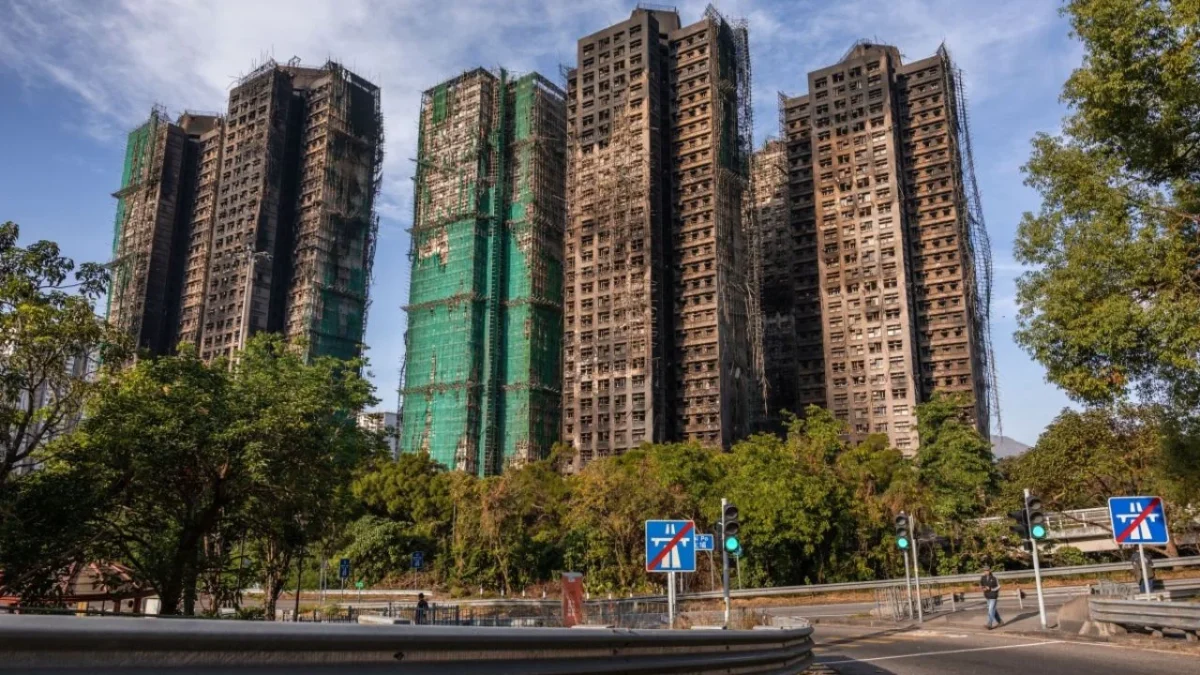 Incendio en Hong Kong