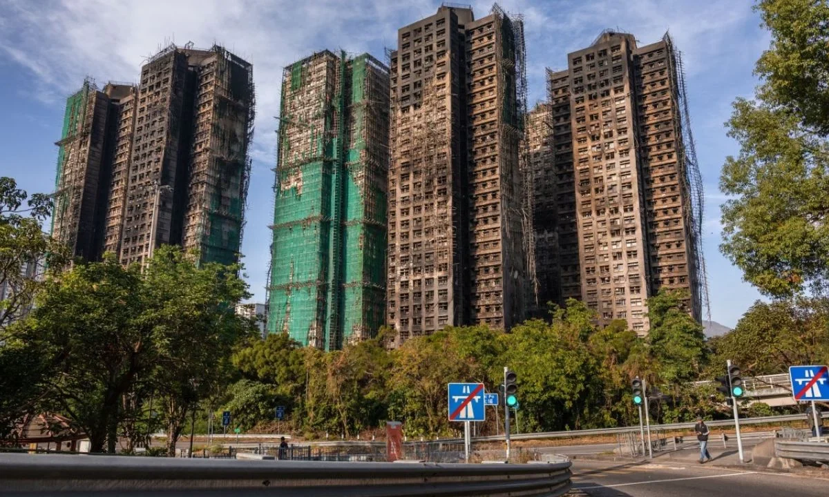Incendio en Hong Kong