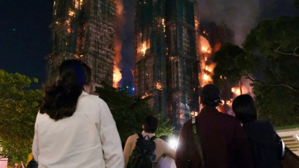 Incendio en complejo de Hong Kong