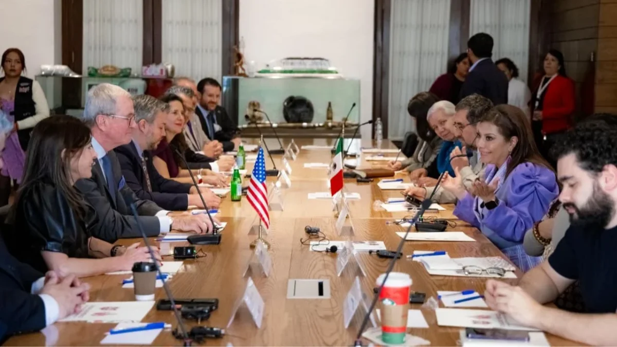 Brugada sostuvo una reunión con el gobernador de Nueva Jersey, Phil Murphy; abordaron temas relativos a la preparación del Mundial 2026.