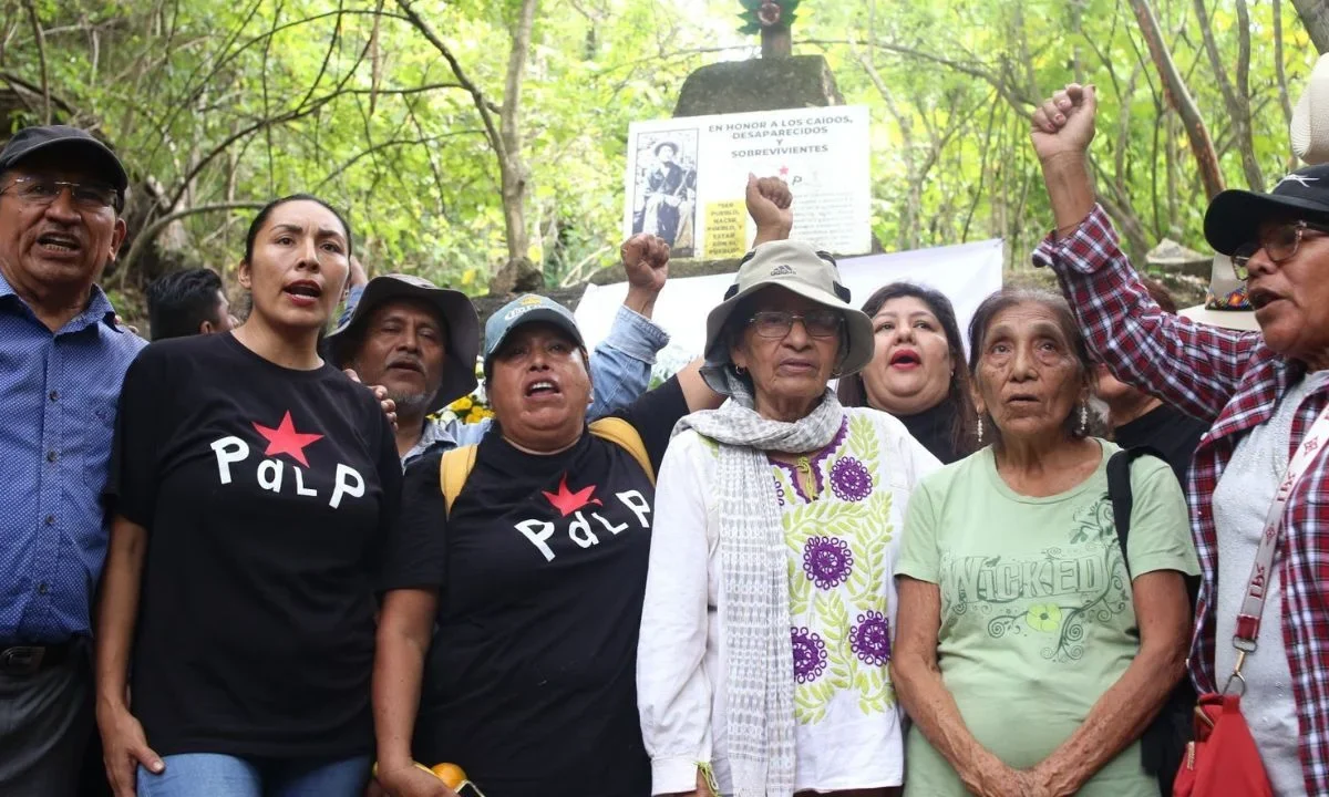 La jornada conmemorativa por los 51 años del asesinato de Lucio Cabañas, comenzó este domingo en el paraje de El Otatal.