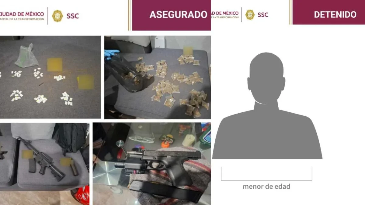Detienen a menor de edad en la Cuauhtémoc; es señalado de cuidar un inmueble en el que resguardaban droga.