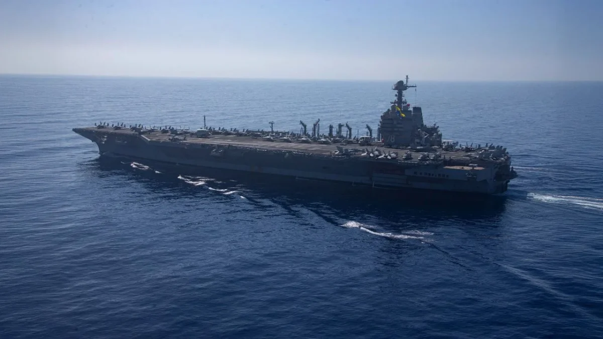 Caracas elevó la tensión con Washington tras el arribo del mayor portaaviones del mundo al Caribe, el USS Gerald R. Ford.