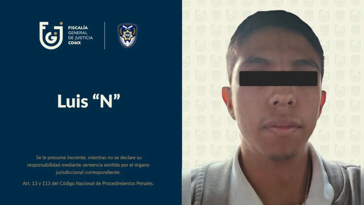 La Fiscalía de la CDMX informó la detención de Luis N, presunto feminicida de Amanda Castro, captado con una túnica negra previo al ataque.