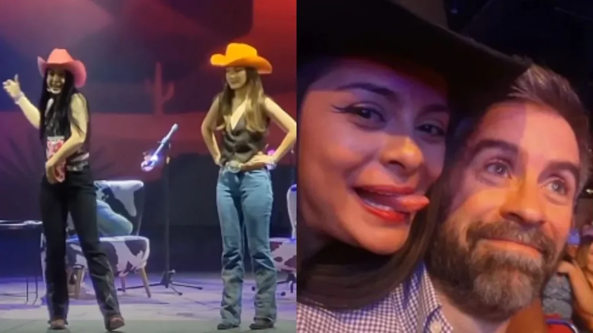 La influencer Lupita Villalobos se lanzó contra una fan que abrazó a su esposo en pleno show en vivo en Torreón, ‘te voy a reventar’.