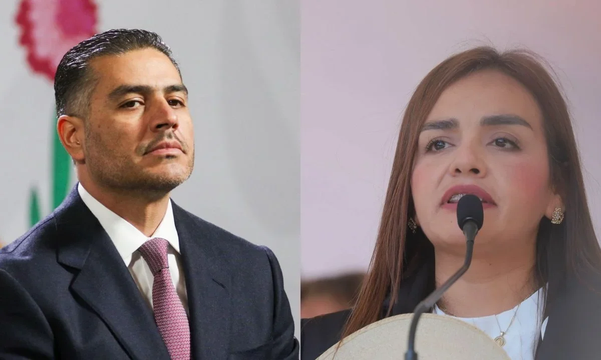 La nueva alcaldesa de Uruapan, Grecia Quiroz, habló sobre la reunión que sostuvo con Omar García Harfuch y Ricardo Trevilla Trejo.