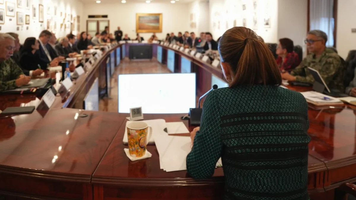 La presidenta Claudia Sheinbaum se reunió este martes con su Gabinete Legal y Ampliado por el Plan Michoacán.
