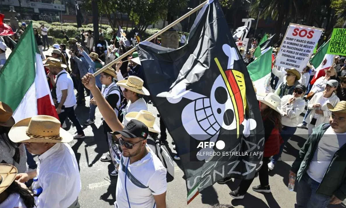Uno de los símbolos que la Generación Z ha utilizado para sus movilizaciones es la bandera de One Piece.