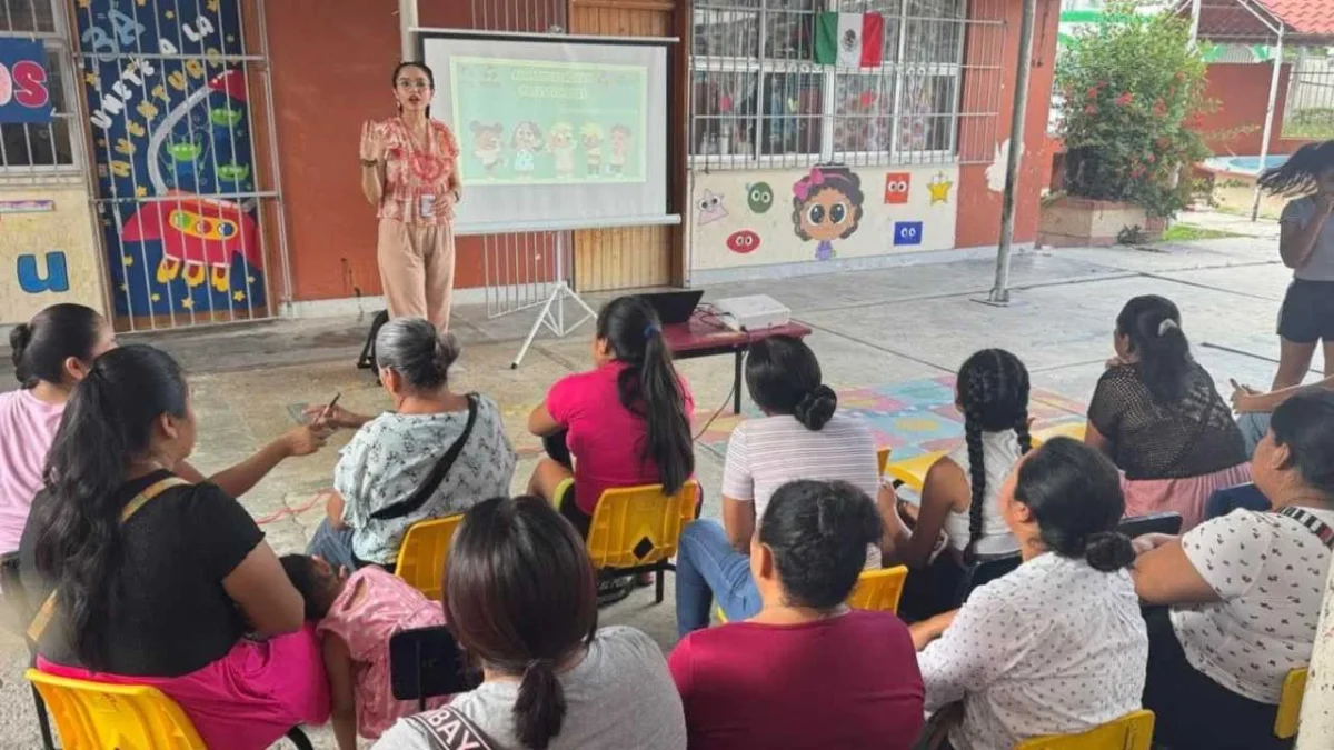 La Secretaría de Salud de Campeche promueve hábitos saludables desde la infancia en el municipio de Escárcega.