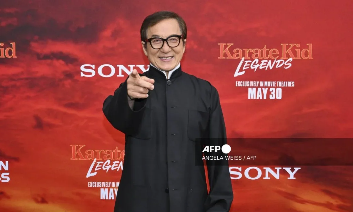 Jackie Chan, en la premier de la cinta Karate Kid: Leyendas.