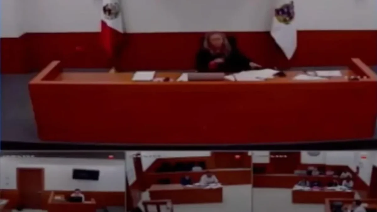 TAMAULIPAS. La audiencia donde aplicó la sanción se viralizó en redes sociales.