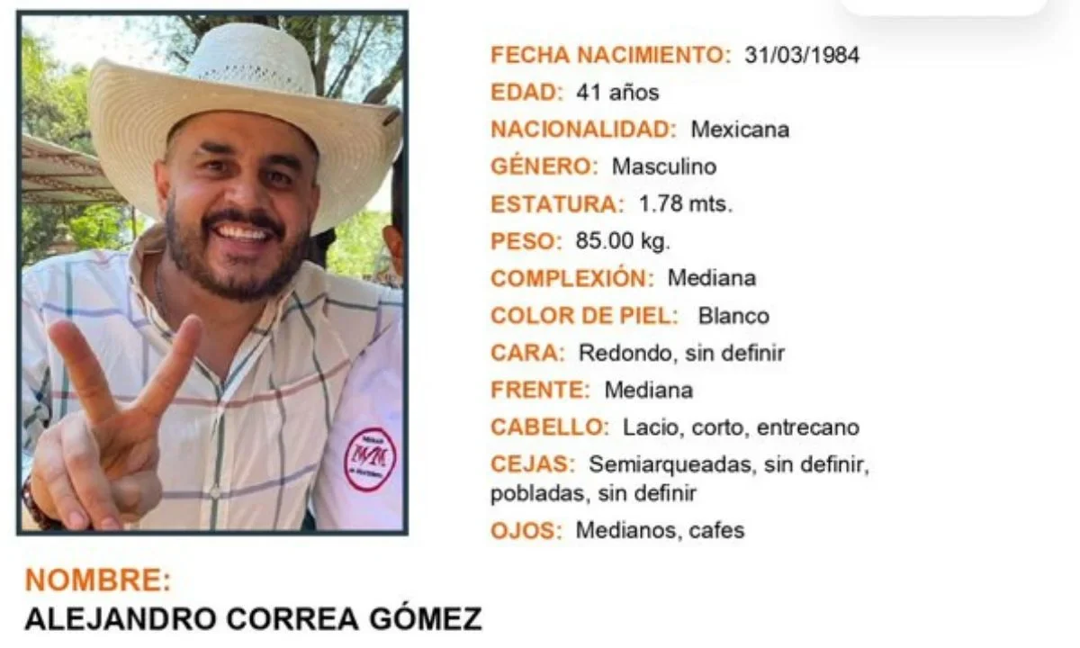 La Fiscalía de Michoacán informó la desaparición de Alejandro Correa, exalcalde de Zinapécuaro, emanado de Morena.