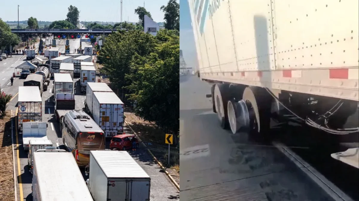 Mientras en Sinaloa continúa el cierre de casetas, transportistas denunciaron que hombres armados les robaron en el bloqueo del Arco Norte.