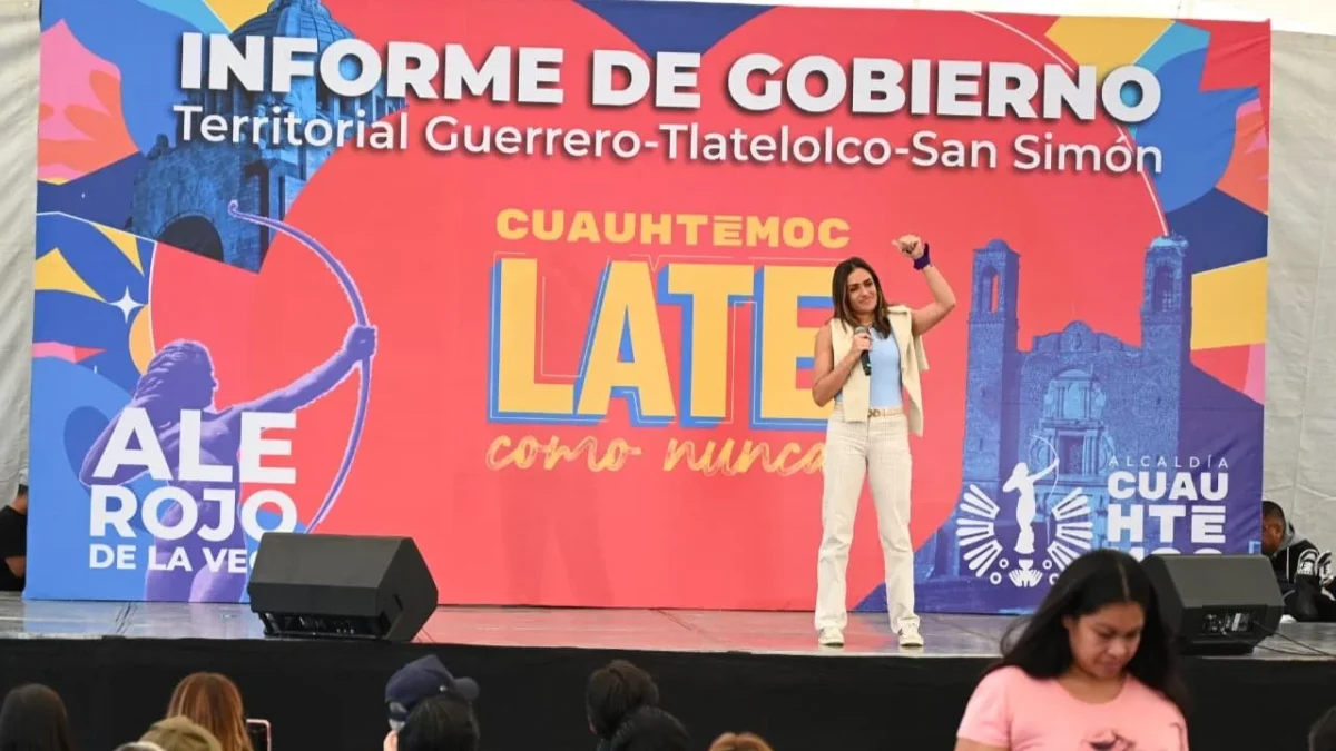 Alessandra Rojo de la Vega inició una gira de rendición de cuentas en la coordinación territorial Guerrero–Tlatelolco–San Simón.