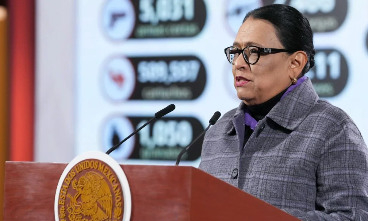 Rosa Icela destaca canje de 8500 armas del programa 'Sí al desarme, sí a la paz'