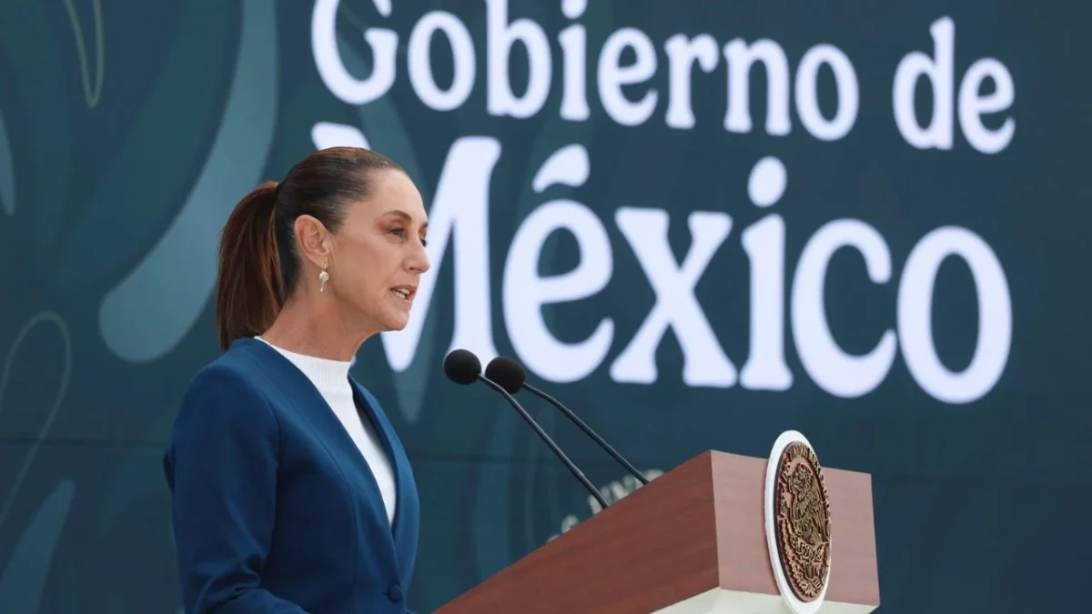 Claudia Sheinbaum en el AIFA el 27 de noviembre de 2025