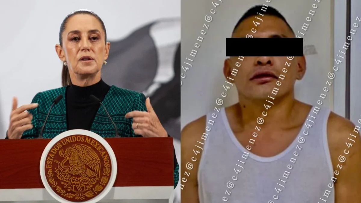 Claudia Sheinbaum, presidenta de México, tras anunciar la denuncia contra el individuo que la acosó en el Centro Histórico.
