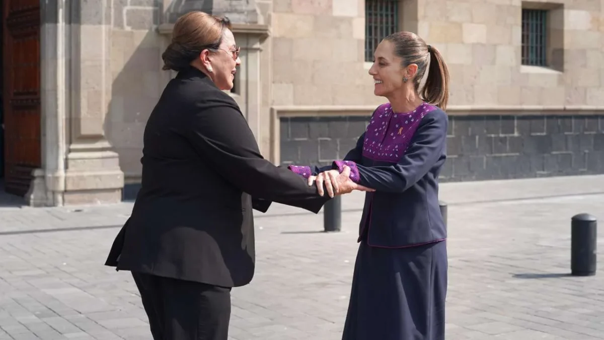 Claudia Sheinbaum recibe, este martes en Palacio Nacional, a la presidenta de Honduras.