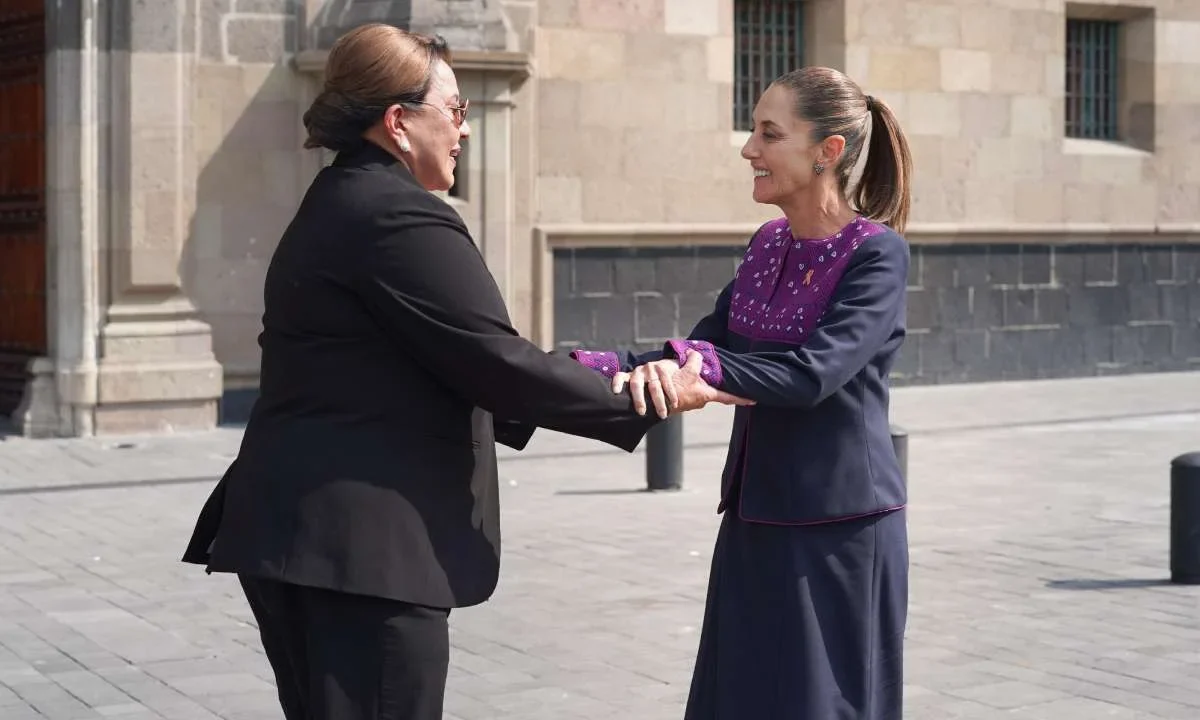 Claudia Sheinbaum recibe, este martes en Palacio Nacional, a la presidenta de Honduras.