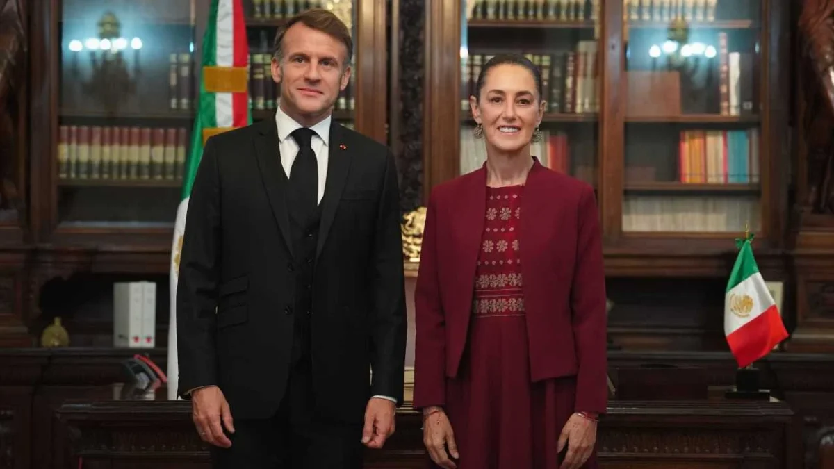 La presidenta de México, Claudia Sheinbaum, se reunió con el presidente de Francia, Emmanuel Macron.
