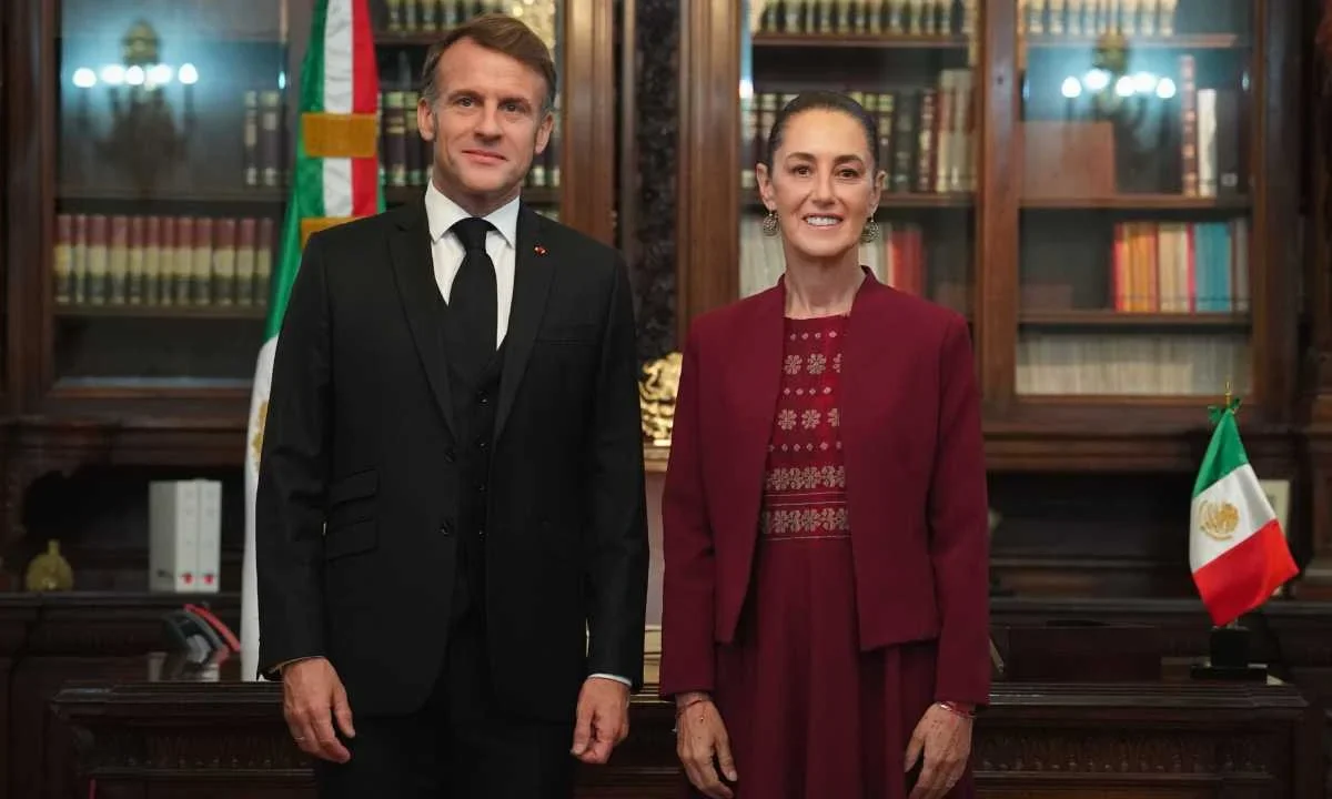 La presidenta de México, Claudia Sheinbaum, se reunió con el presidente de Francia, Emmanuel Macron.