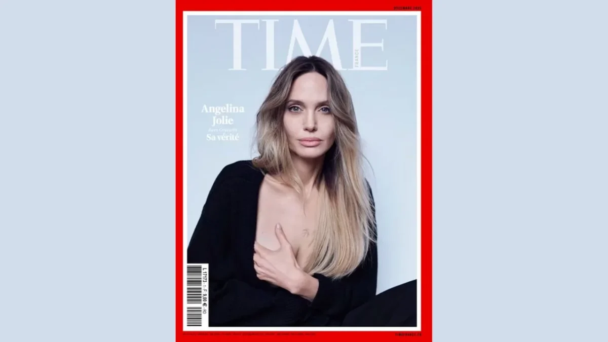 Angelina Jolie muestra las cicatrices de su mastectomía en la portada de Time Francia