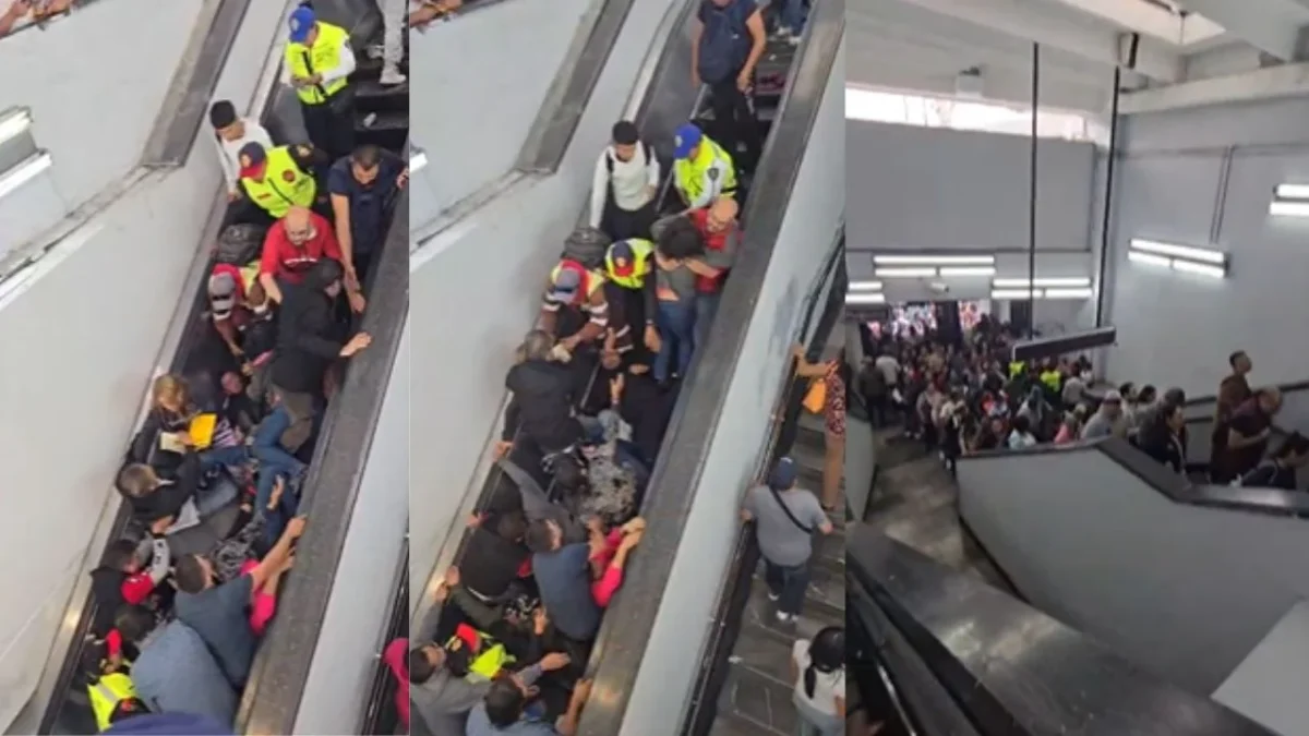 Entrega de vales Mercomuna tiene desenlace caótico: Colapsa Línea 9 del Metro