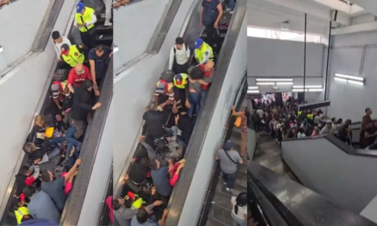 Entrega de vales Mercomuna tiene desenlace caótico: Colapsa Línea 9 del Metro