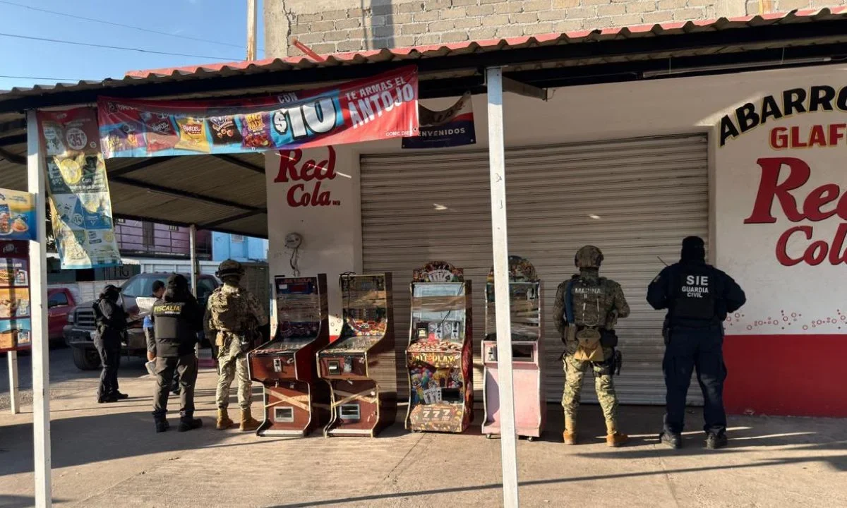 Marina y Fiscalía de Michoacán aseguran 183 tragamonedas en Lázaro Cárdenas