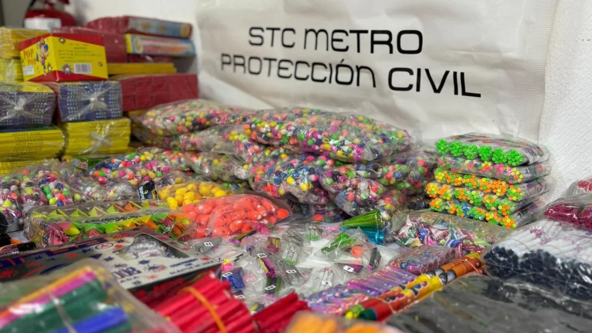 Metro decomisa más de 320 kilos de cohetes en arranque de operativo 'Cero Pirotecnia'