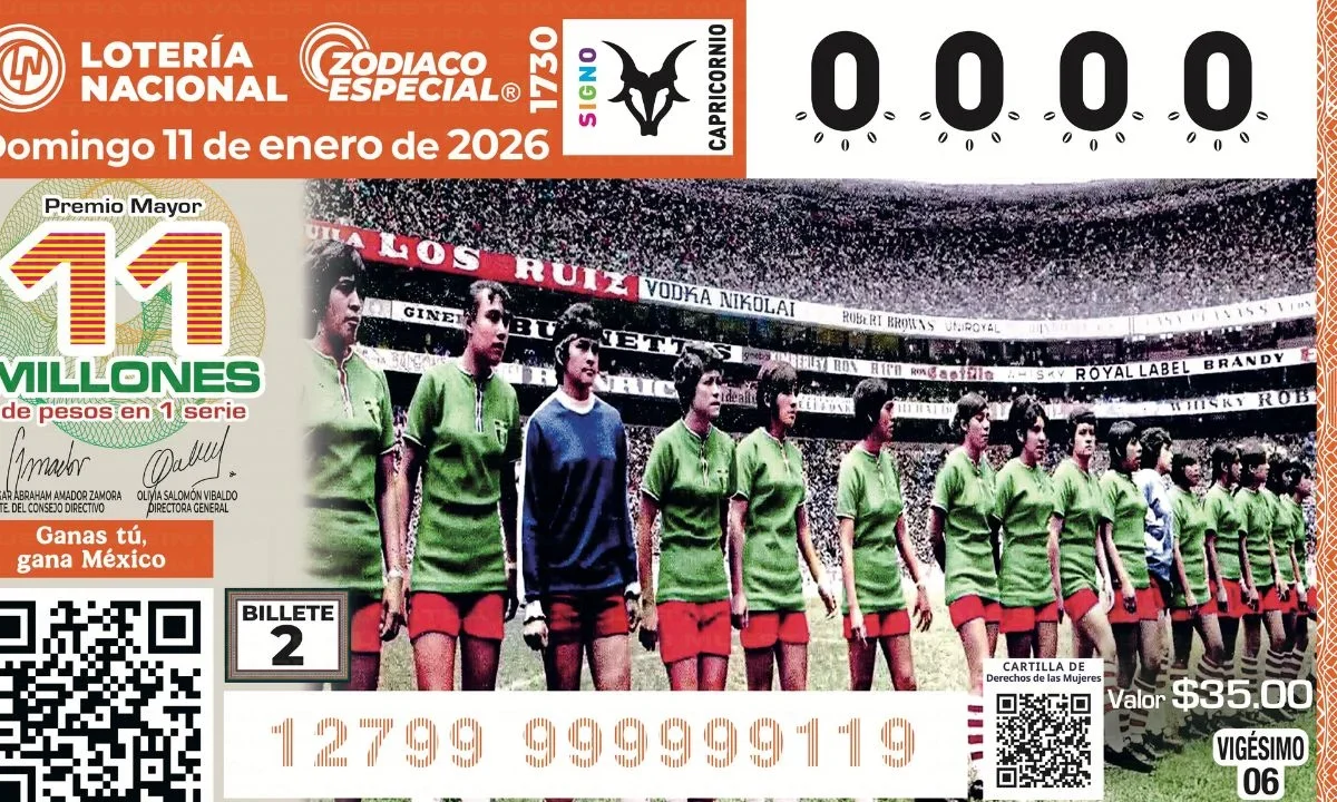 Presentan colección de billetes de Lotería alusivos al Mundial de Futbol