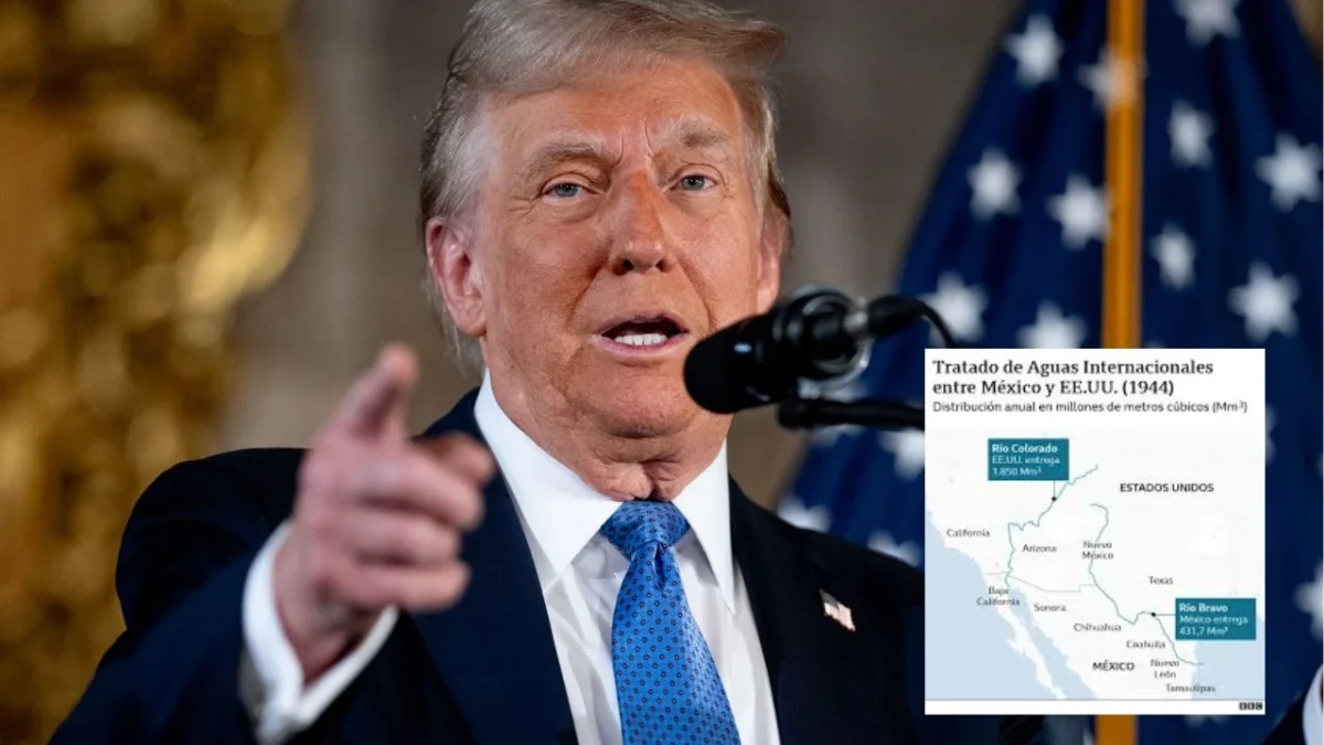Trump amenaza con arancel a México si no entrega agua del Tratado de 1944