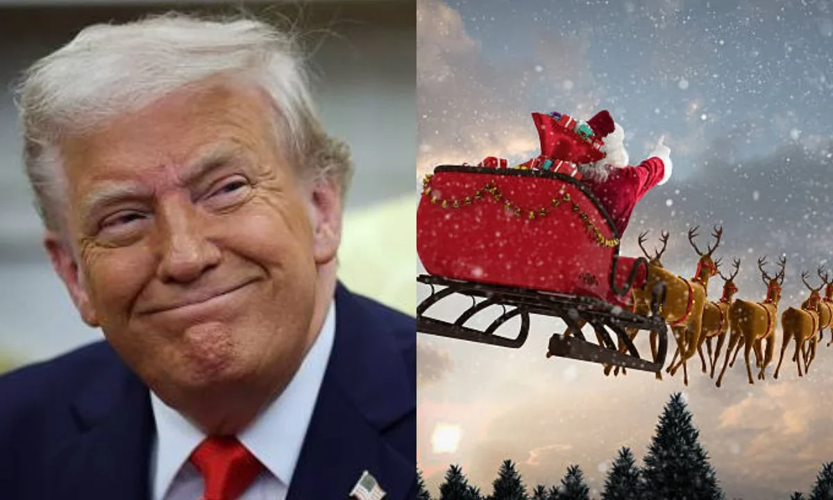 Trump rastrea a Santa por NORAD para evitar que entre de ilegal a EU