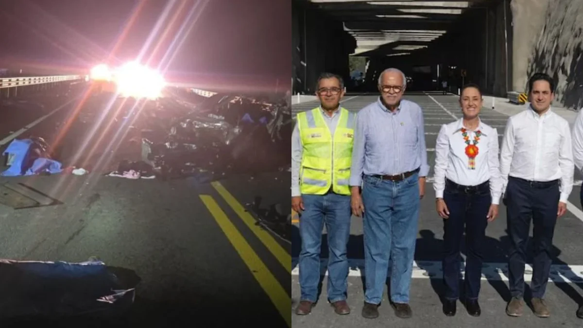 En la autopista Tepic-Compostela, que inauguró la presidenta Sheinbaum en noviembre, se registró un accidente carretero que dejó 7 muertos.