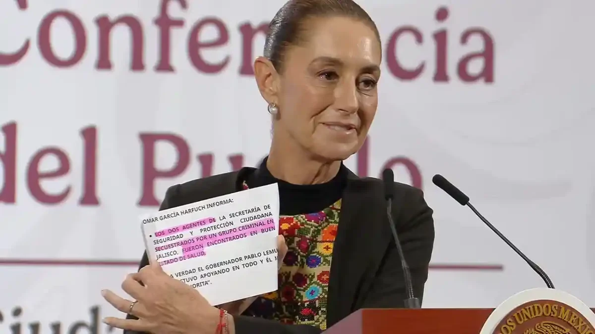 Sheinbaum agentes secuestrados Harfuch