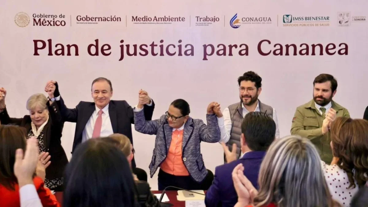 El gobernador Alfonso Durazo resuelve huelga de 18 años en Cananea.