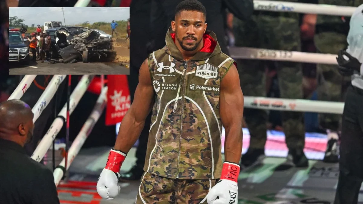 Anthony Joshua se vio involucrado en un trágico accidente automóvilistico en Nigeria, cuando se encontraba de vacaciones; hay dos muertos.