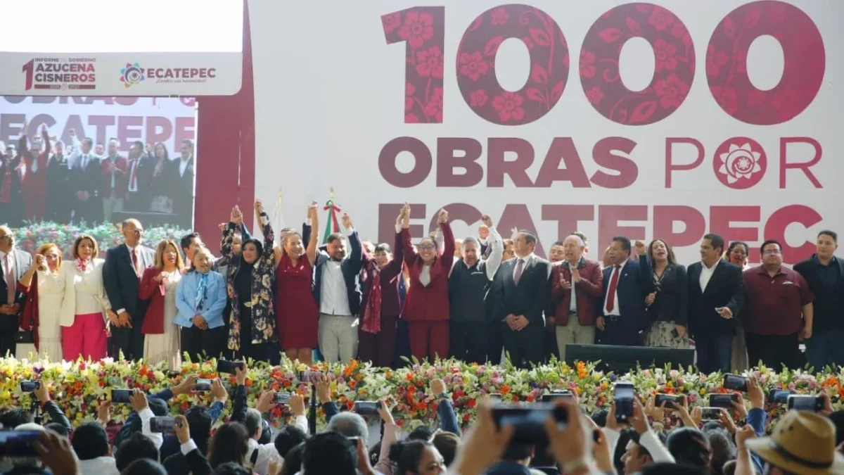 La presidenta de Ecatepec, Azucena Cisneros, dijo que 2026 será mejor, porque se llevarán a cabo 2 mil obras en este municipio.